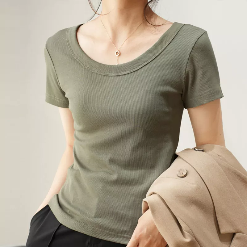 Summer Slimming Short Sleeved Women's T-shirt