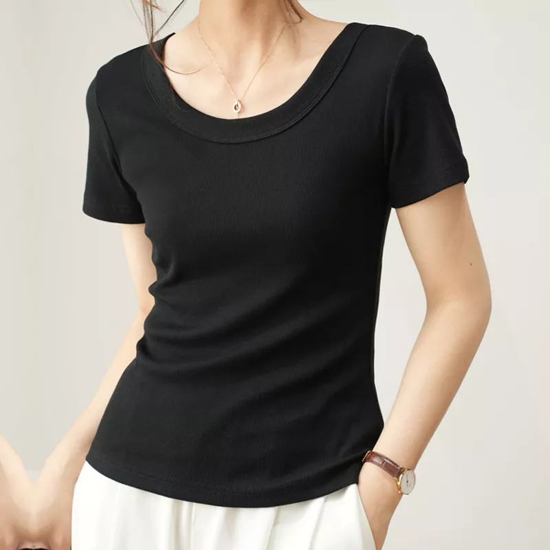 Summer Slimming Short Sleeved Women's T-shirt