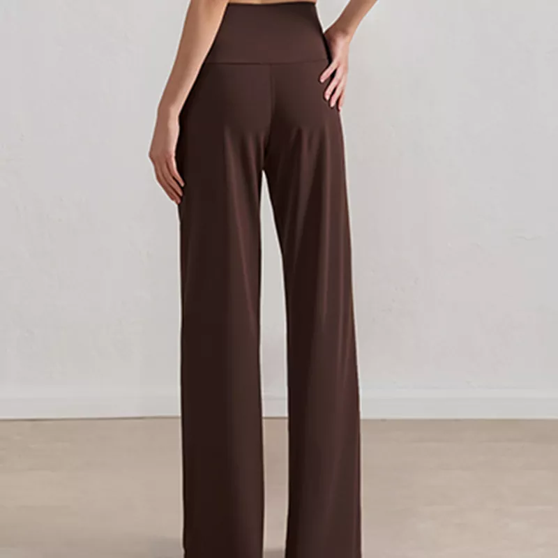 High-Waist Wide-Leg Sports Yoga Pants