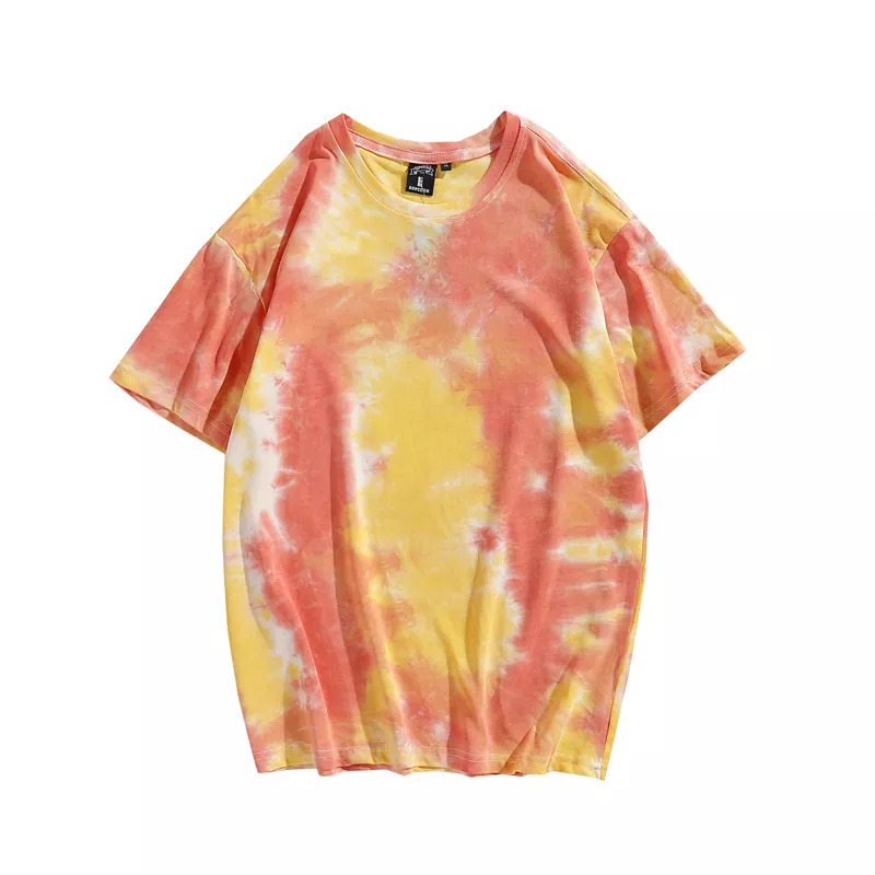 Loose Tie Dye Cotton Women's T-Shirt