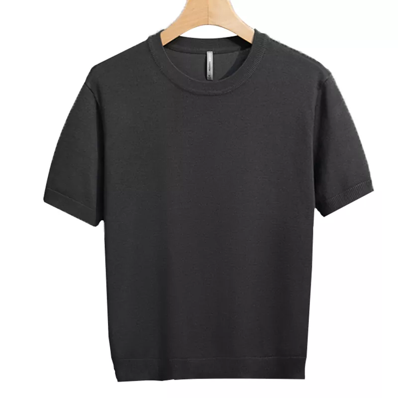 Pilling-Resistant Spring and Summer Knitted Men's T-Shirt