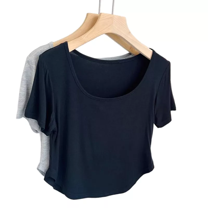 Round Neck Short Sleeve Oversized Women's T-shirt
