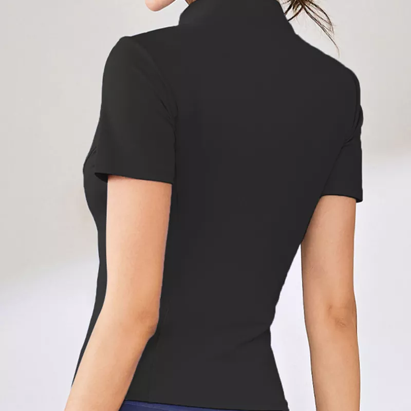 Short Sleeved Tight Fitting Sportswear Yoga Top