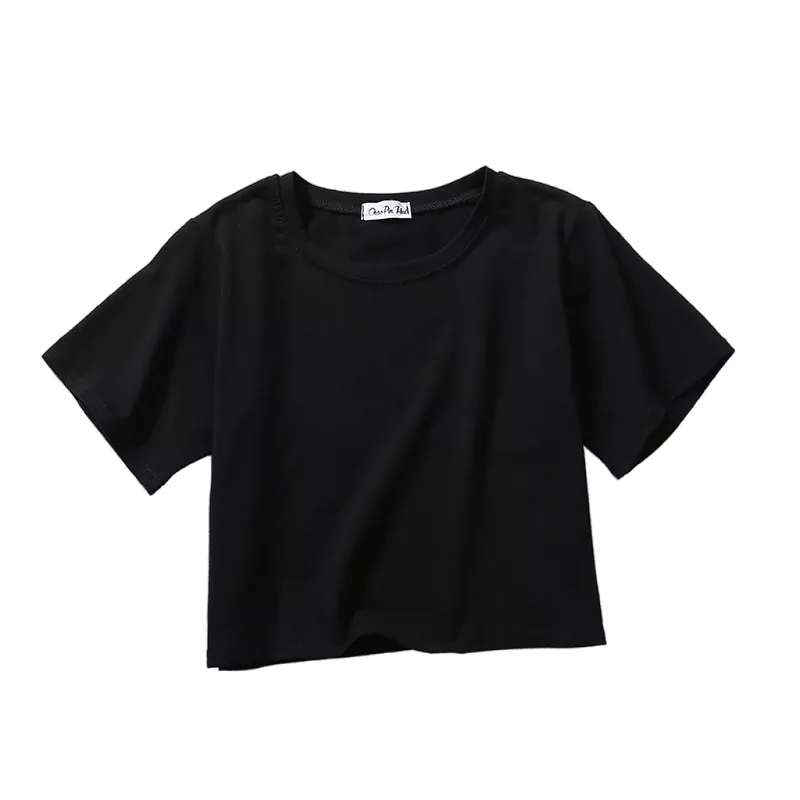 Solid Color Short Summer Versatile Women's T-shirt