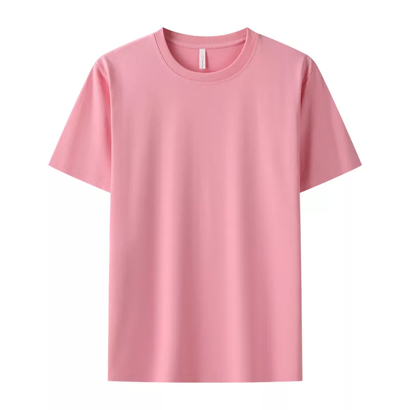 Summer Cool Sensation Mercerized Cotton Crew Neck Men's T-shirt