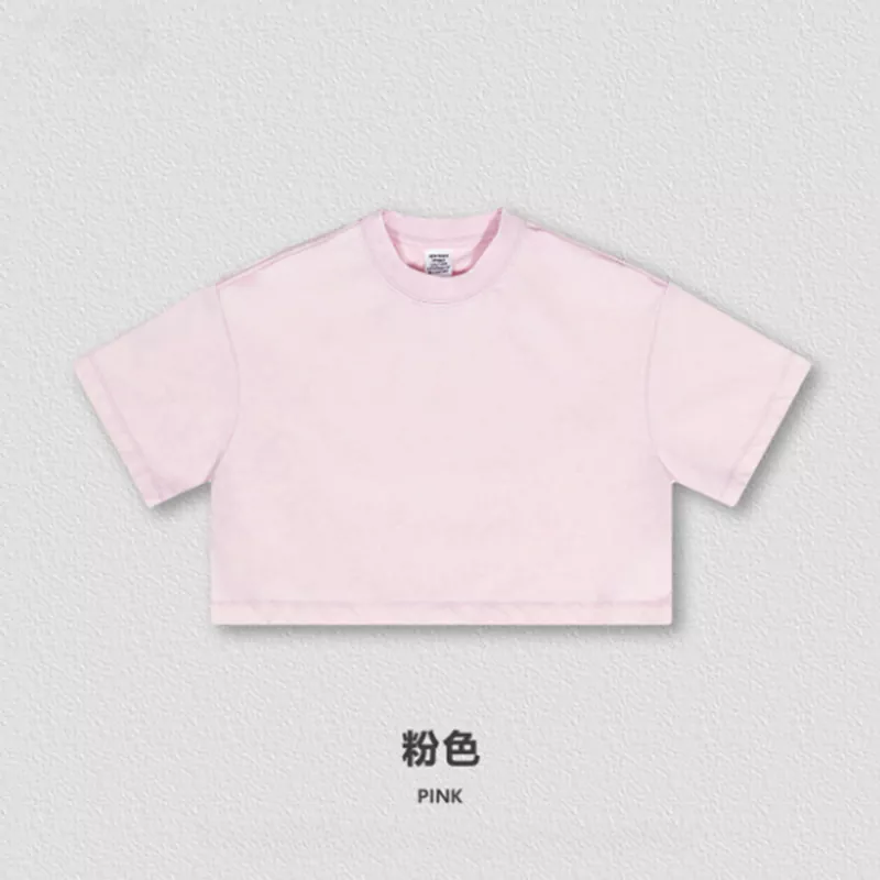 Washed Vintage Short-Sleeve Daily Women's T-shirt