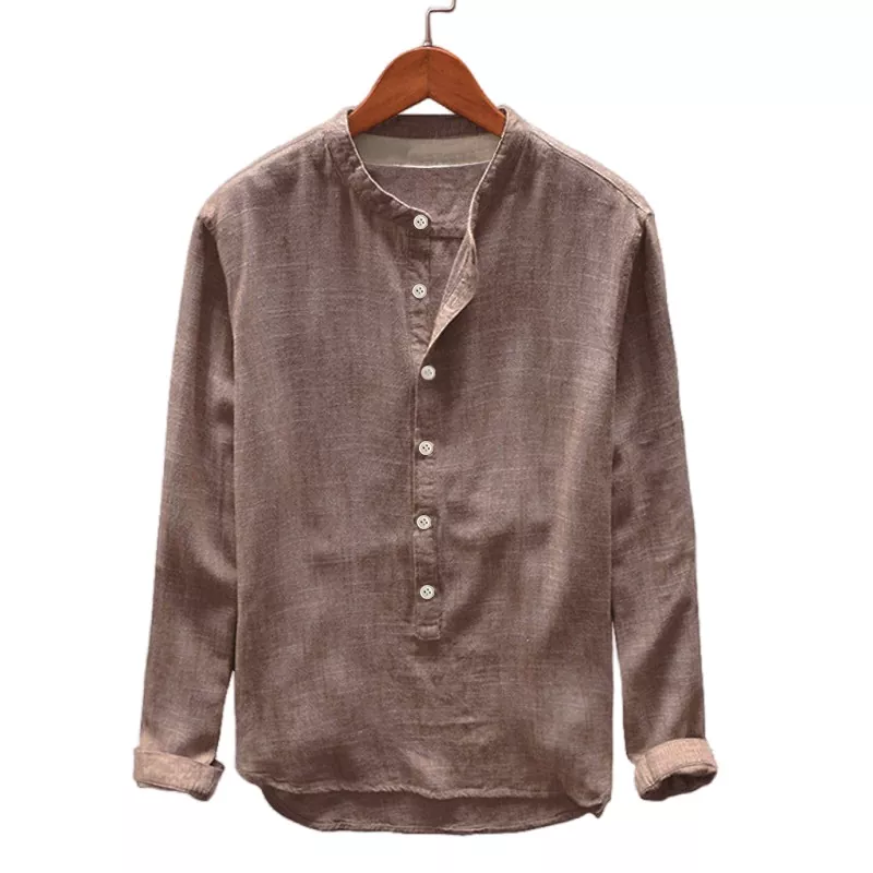 Pullover Solid Color Loose Long Sleeve Shirt